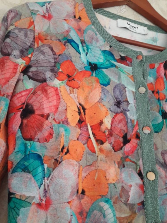 Vintage Blumarine Blugirl cardigan floral multico… - image 5
