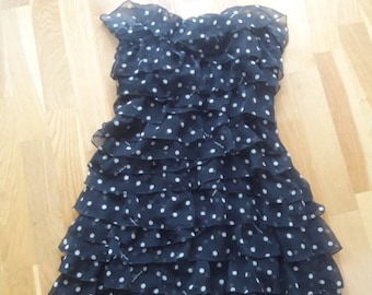 guess polka dot corset dress mini