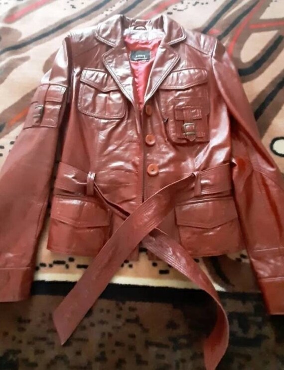 Buy Vintage 80s Azzaro Jacket Leather Online in India Etsy