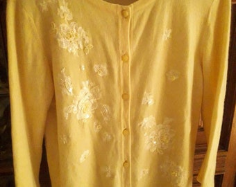 Escada vintage 80s set cardigan and top cashmere