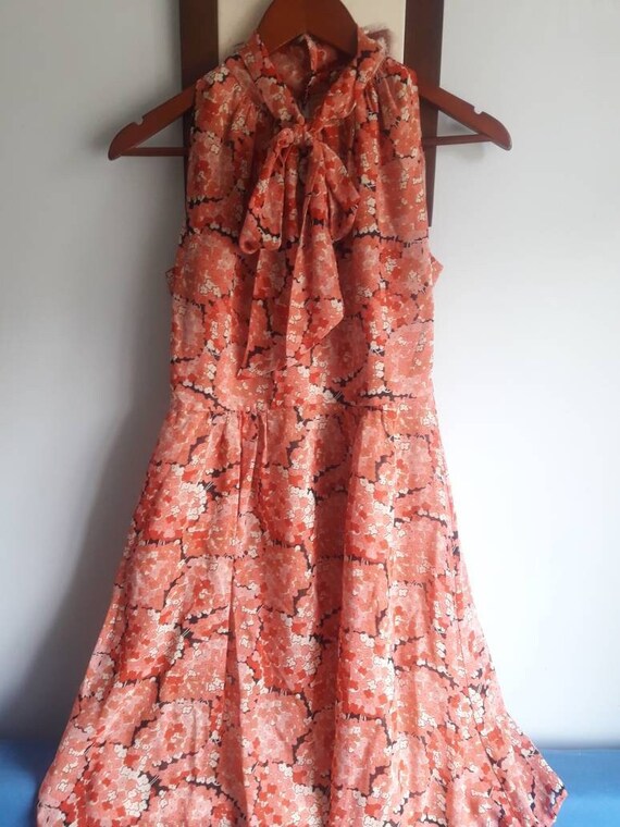 ANNA Sui dress silk floral size 36 2