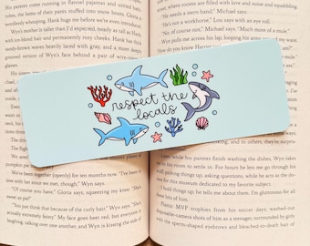 Shark Bookmark: Double Sided Ocean Animal Design