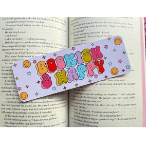 Bookish & Happy Bookmark: Matte Laminated Gift for Book Lovers