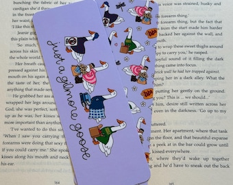Just a Gilmore Goose Bookmark – Double Sided, Matte Laminated