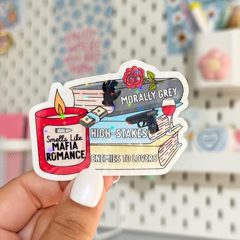 Mafia Romance Book Stack Sticker - Matte, Glossy, or Holographic - Etsy