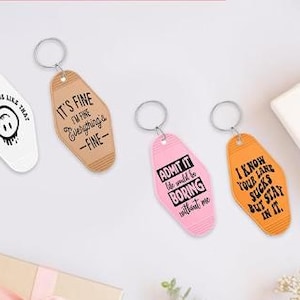 Hotel or Motel Keychain