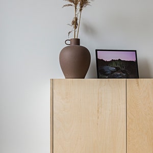 OTOTO.01 Minimalist plywood sideboard, modern sideboard, scandinavian sideboard, chest of drawers, stand media console, sideboard, bookcase image 8