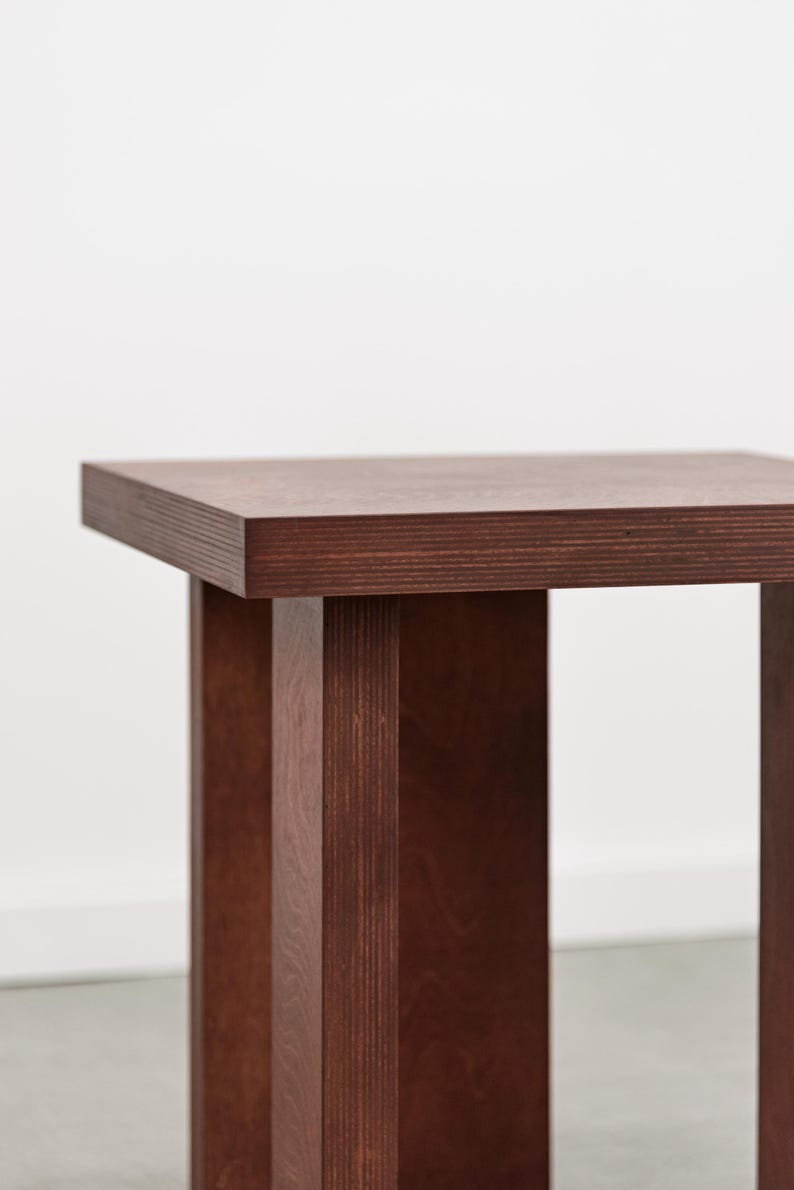OTOTO.17 Minimalist japandi style plywood stool, plant stand, cocktail table, auxiliary table, bedisde table image 11