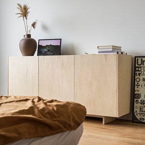 OTOTO.01 Minimalist plywood sideboard, modern sideboard, scandinavian sideboard, chest of drawers, stand media console, sideboard, bookcase image 9