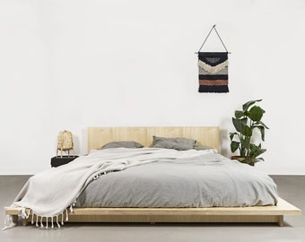 OTOTO.10 Bed with a headboard, plywood bed, minimalist bed, scandinavian bed