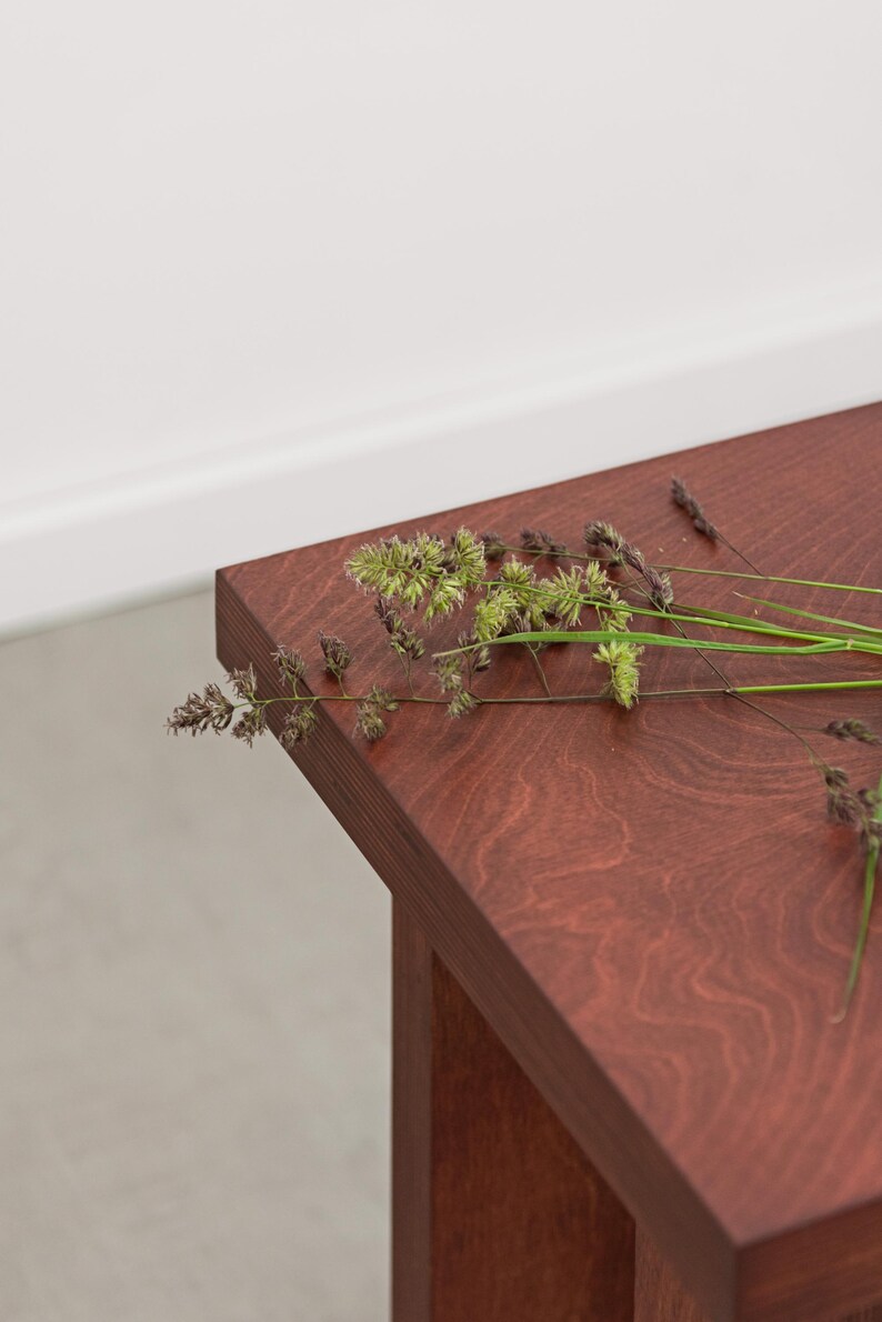 OTOTO.17 Minimalist japandi style plywood stool, plant stand, cocktail table, auxiliary table, bedisde table image 10