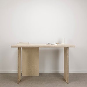 OTOTO.19 Minimalist plywood desk Japandi Style, modern desk, scandinavian desk, office workstation, wooden workspace, designer desk, table