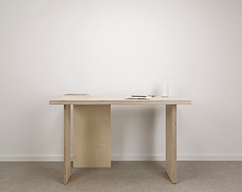 OTOTO.19 Minimalist plywood desk Japandi Style, modern desk, scandinavian desk, office workstation, wooden workspace, designer desk, table