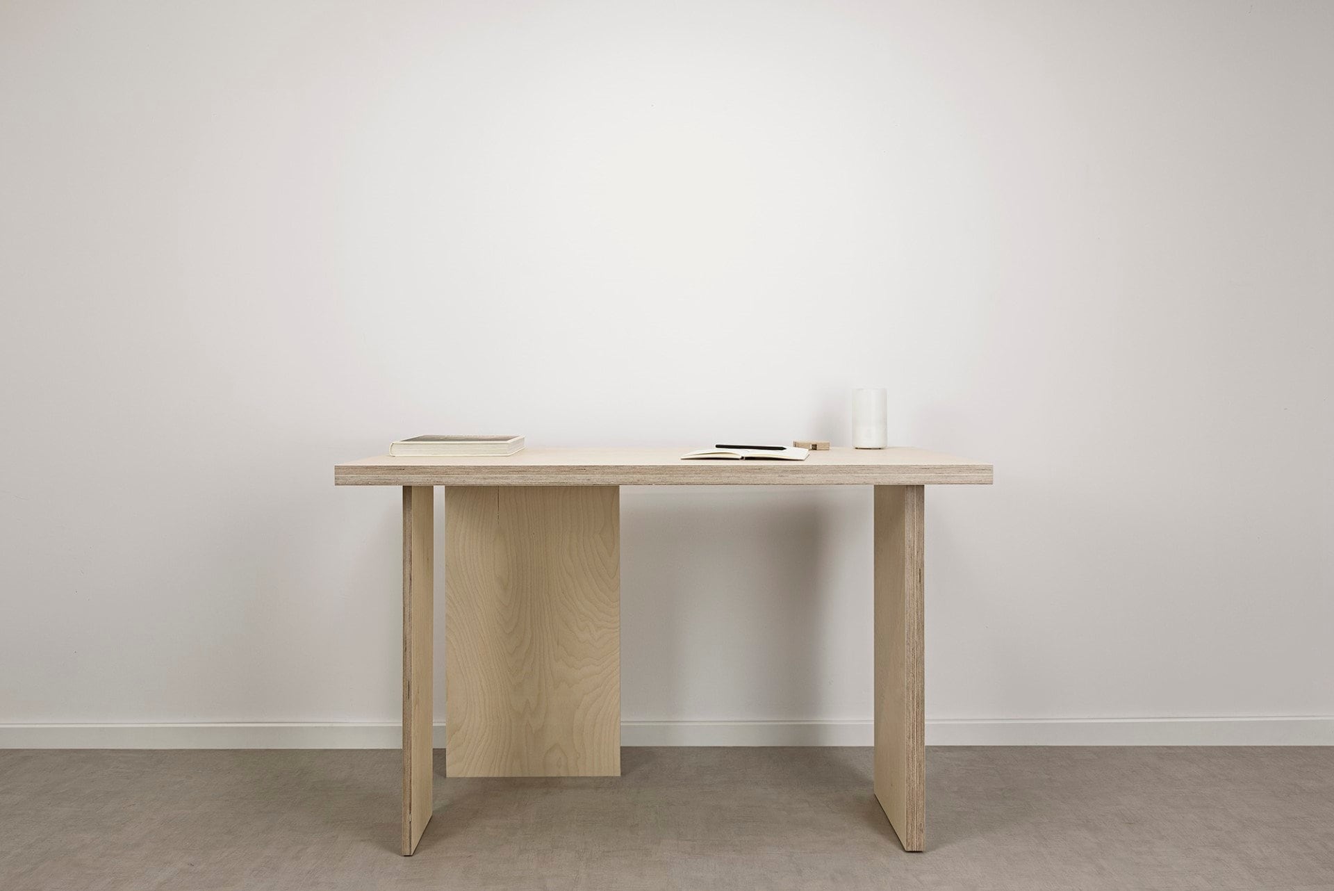 Ototo.19 Bureau Minimaliste En Contreplaqué De Style Japandi, Bureau Moderne, Scandinave, Poste Travail Bureau, Espace Bois, Design, Table