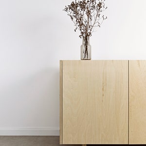 OTOTO.01 Minimalist plywood sideboard, modern sideboard, scandinavian sideboard, chest of drawers, stand media console, sideboard, bookcase image 4