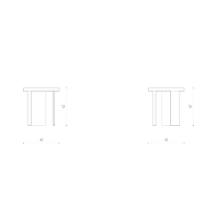 OTOTO.17 Minimalist japandi style plywood stool, plant stand, cocktail table, auxiliary table, bedisde table image 13