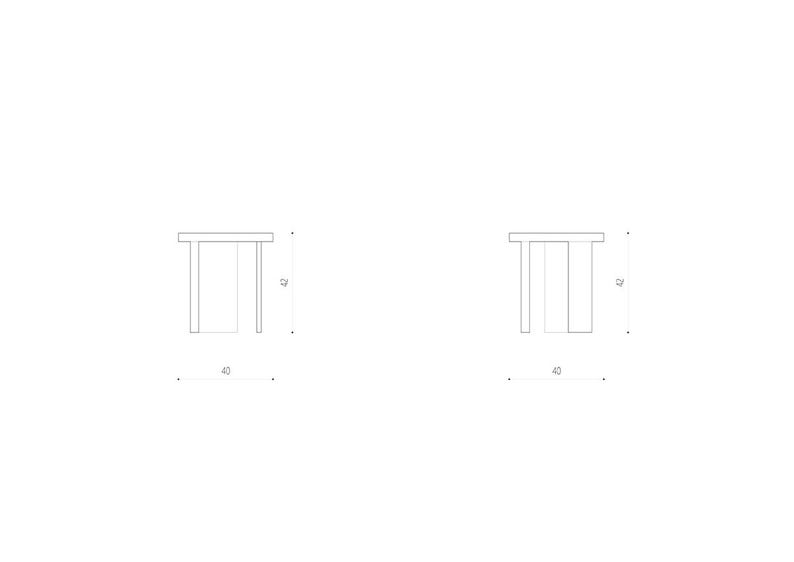 OTOTO.17 Minimalist japandi style plywood stool, plant stand, cocktail table, auxiliary table, bedisde table image 13