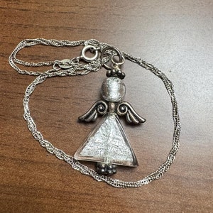 Vintage Sterling Angel Necklace