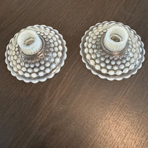 Vintage Fenton Bubble Glass Kerzenhalter