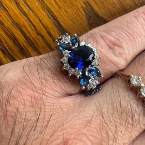 Vintage Art Deco Sapphire Statement Ring