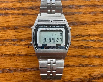 Vintage Rare Seiko Digital Chronograph Alarm Watch