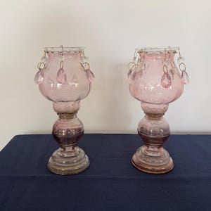 Ensemble de lampes de fée vintage soufflées à la main