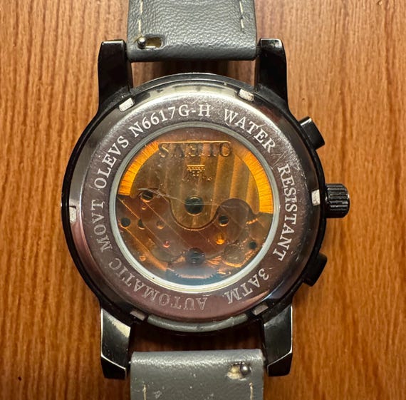 Men’s Automatic Moon Phase Skeleton Display Watch - image 8