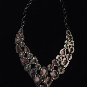 Vintage Semi-Precious Stone Statement Necklace image 5