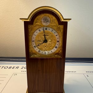 Tempus Fugit Desk Clock With Alarm