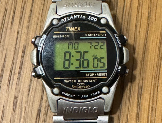 Reloj digital Timex Atlantis vintage Etsy Mexico