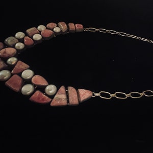 Vintage Semi-Precious Stone Statement Necklace image 2
