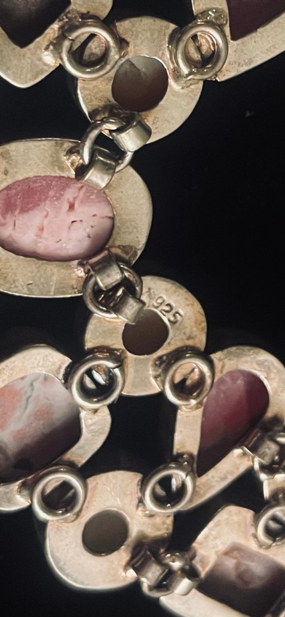 Vintage Semi-Precious Stone Statement Necklace - image 7