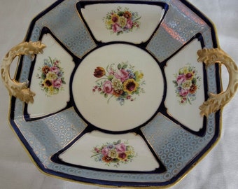 Vintage Noritake Dish, Handpainted Colors and Florals