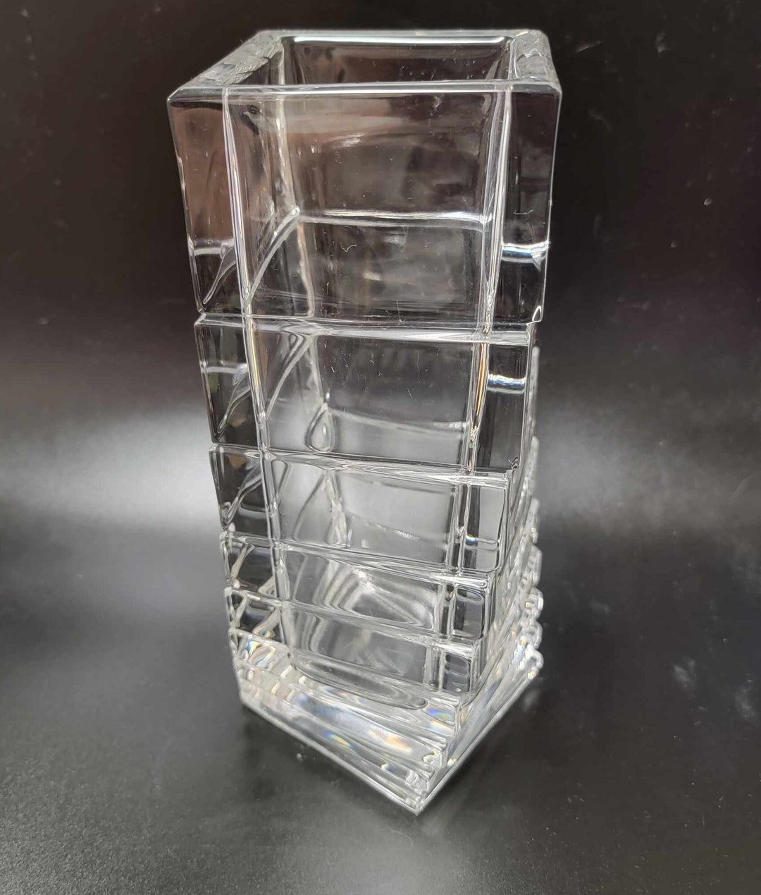 ROSENTHAL Studio Line Crystal Turnus GEOMETRIC TWIST Vase Etsy