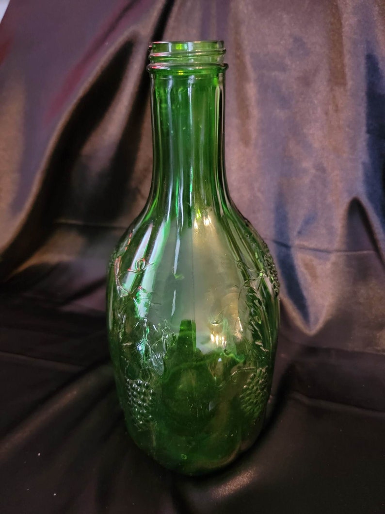 Vintage Green Glass Bottle Half Gallon Wine Bisceglia Brothers