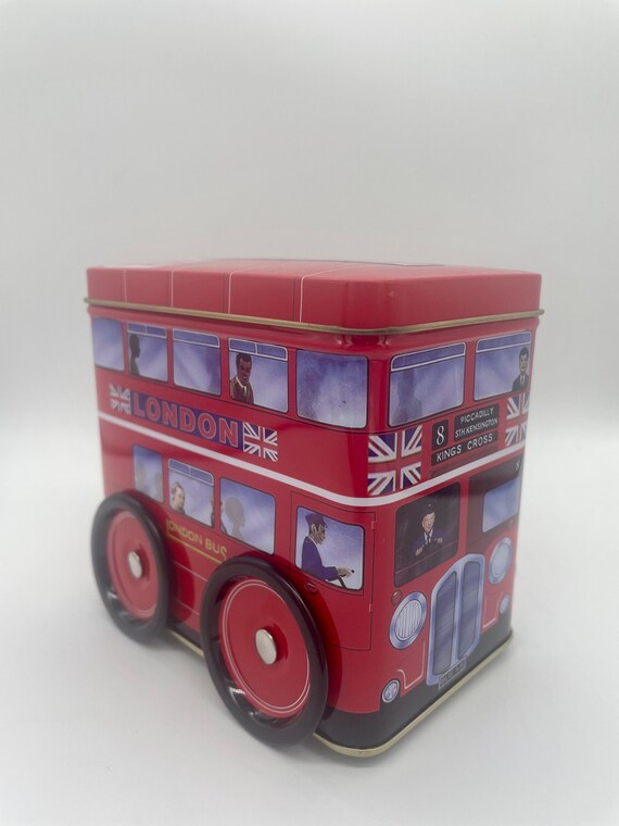London Bus Tin Filled With Shortbread Etsy
