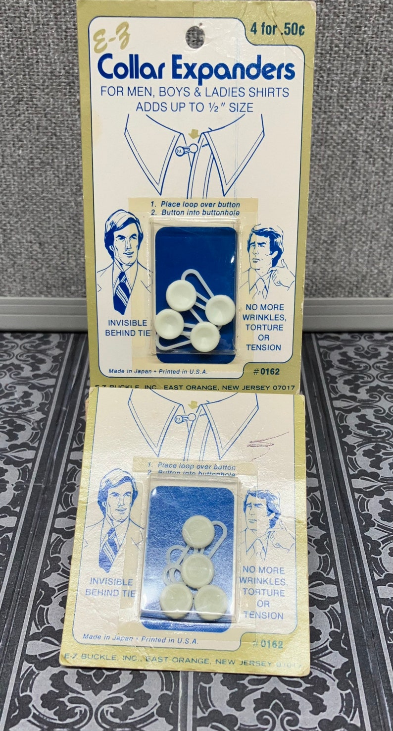 Vintage Sewing Notions Cards, Buttons, Collar Expanders, Collar Form ...