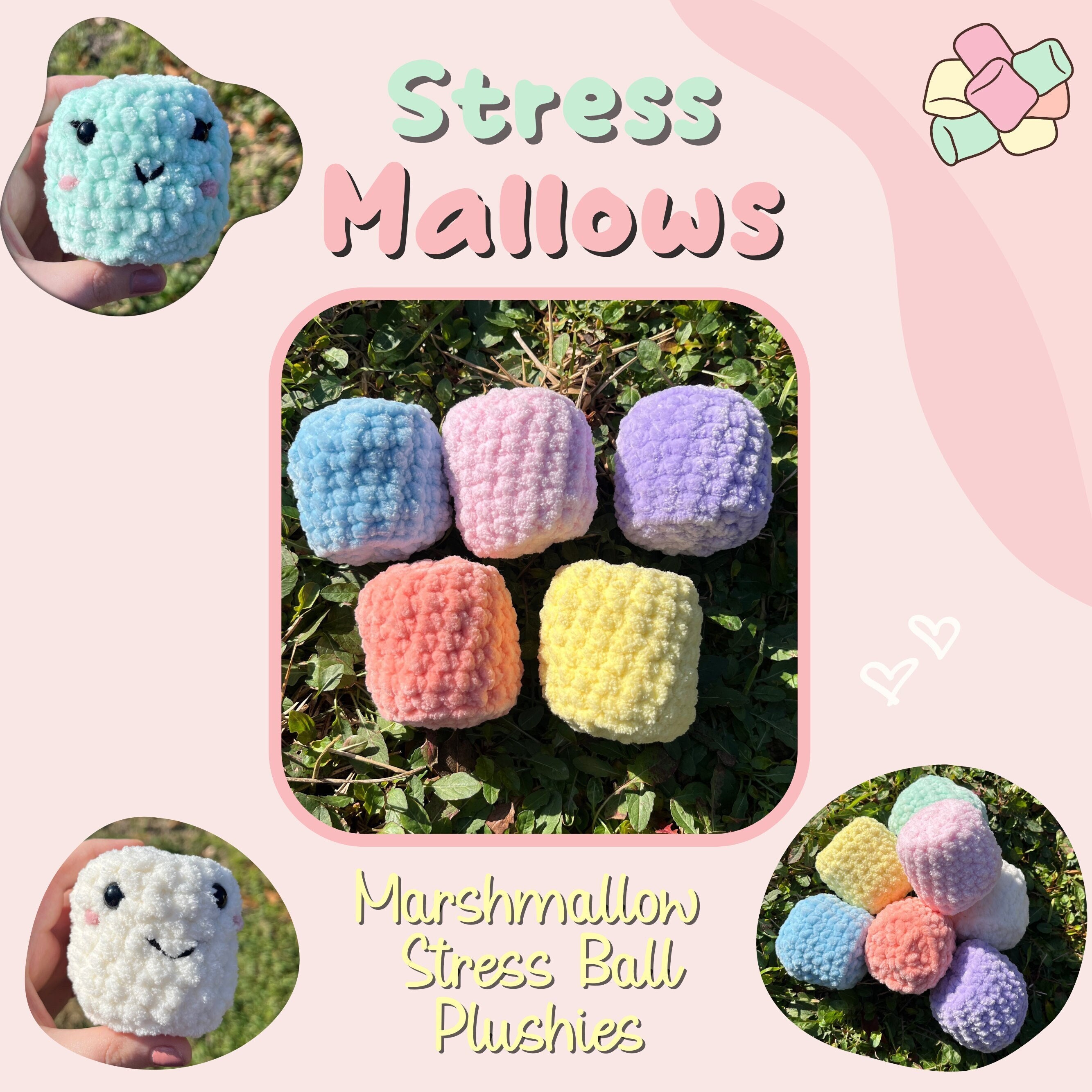Marshmallow Plush Etsy