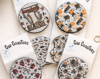 Car Coasters |Set of 2 |Gift | Car Accessories