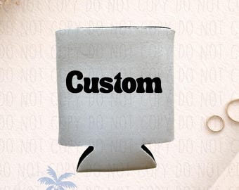 Customizable Cozie Drink Holder – Personalized Beverage Sleeve