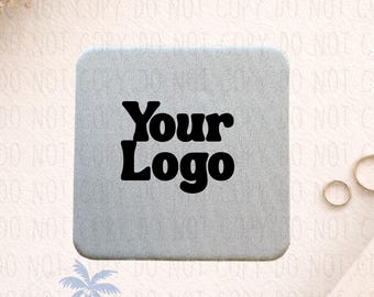 Custom Logo Coaster, PNG Design Upload