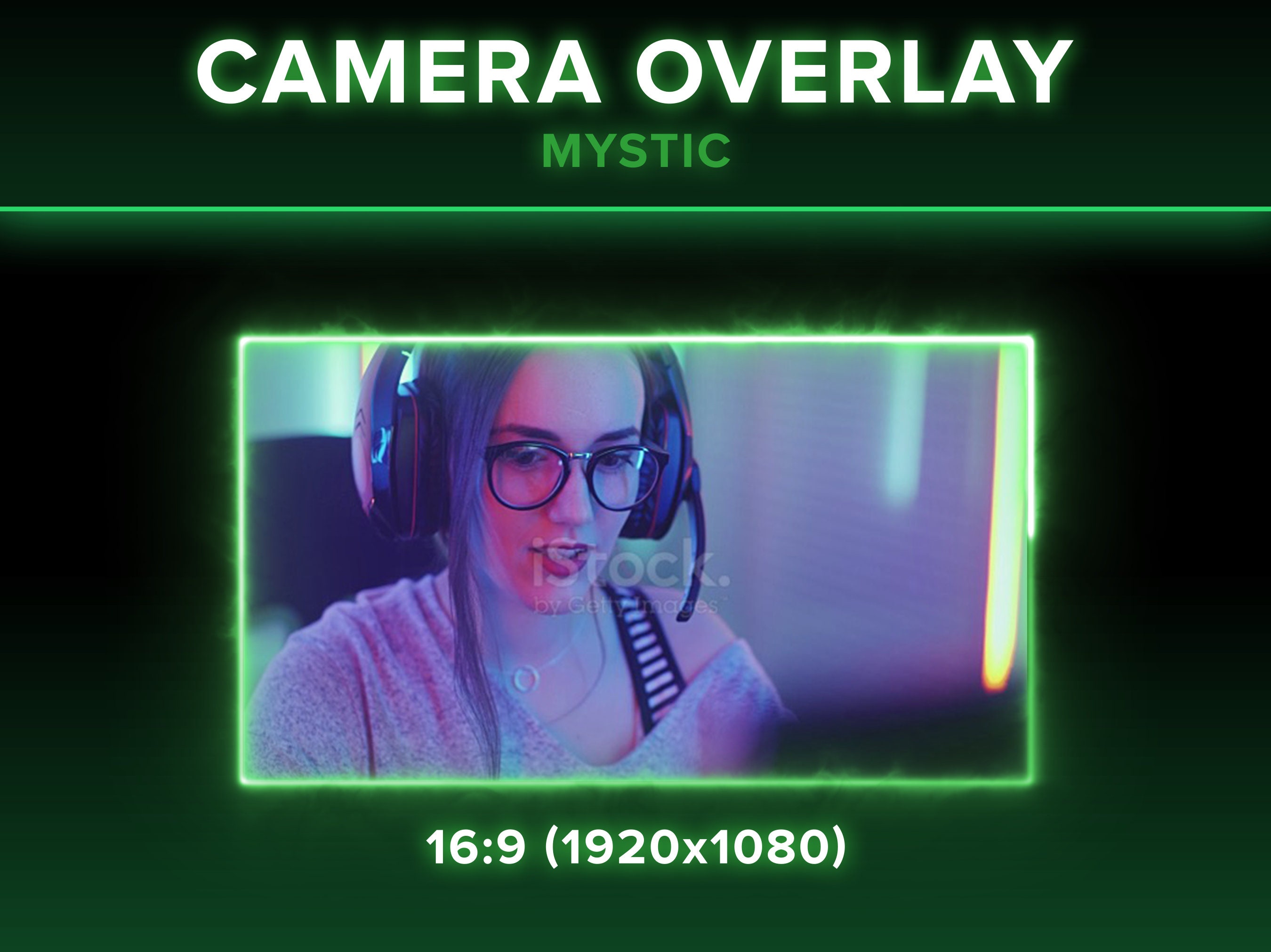 Animated Mystic Camera Overlay Twitch Customizable Color cam Border Stream Etsy