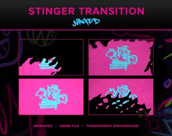 Jinx Stinger Transition for Twitch Streamers | "Jinxed" |  Pink & Blue | Arcane, League of Legends