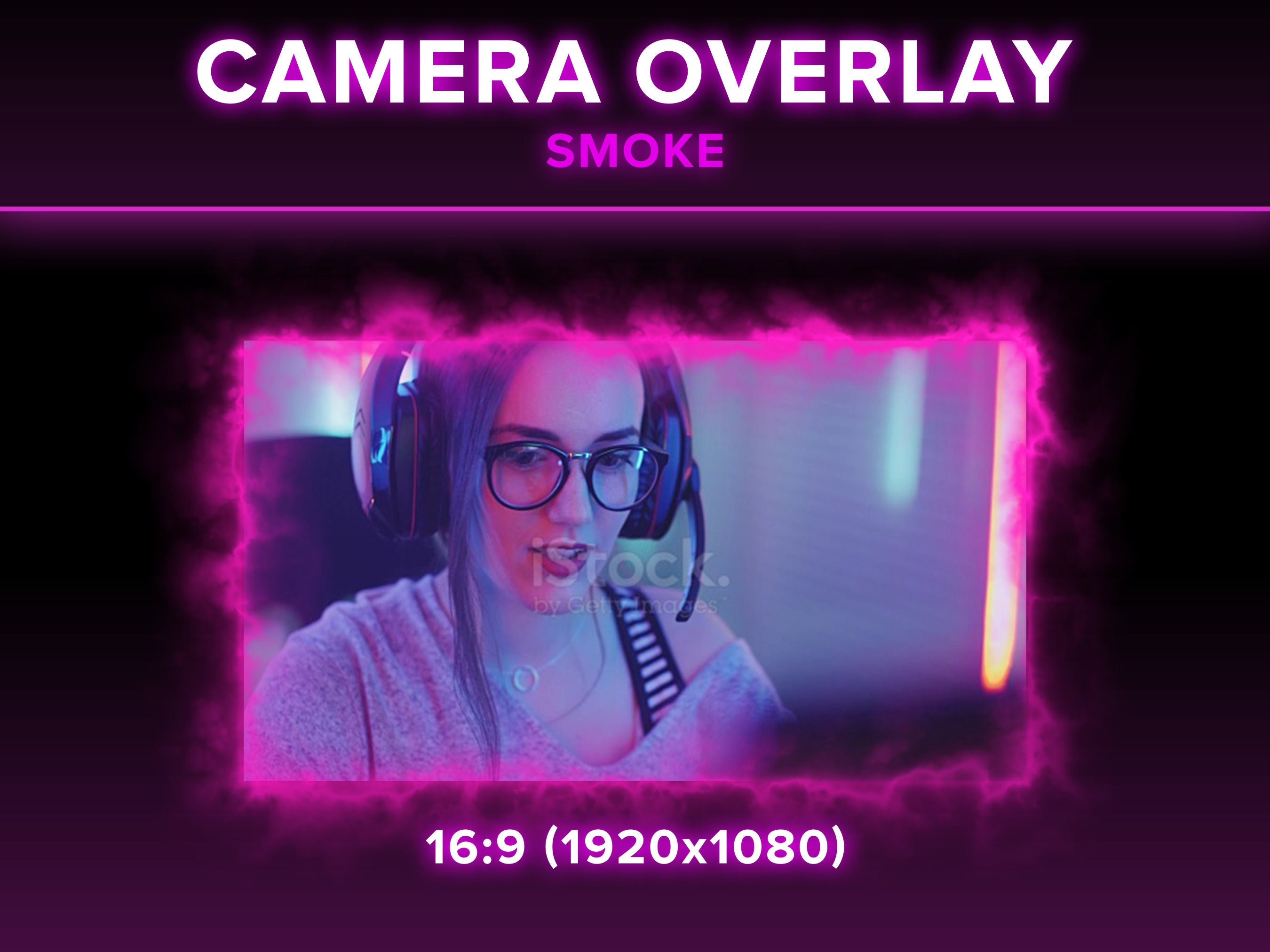 Animated Smoke Camera Overlay Twitch Customizable Color Etsy