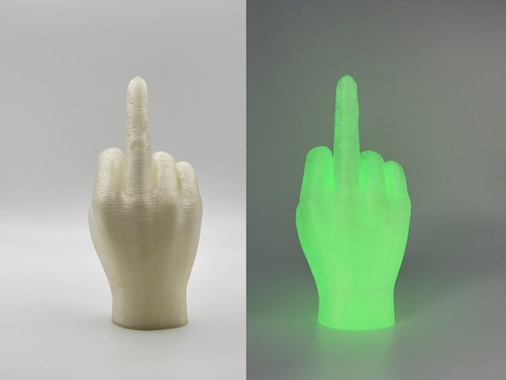 Middle Finger, Gag Gift, Desk Ornament, Ring Holder, Funny Decor, 3D  Printed 