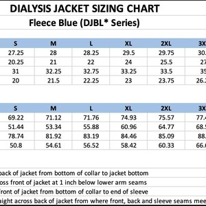 Chaqueta polar para diálisis o quimioterapia, ideal para catéteres/vías PICC, fístulas y/o puertos en el lado izquierdo o derecho (azul) imagen 7