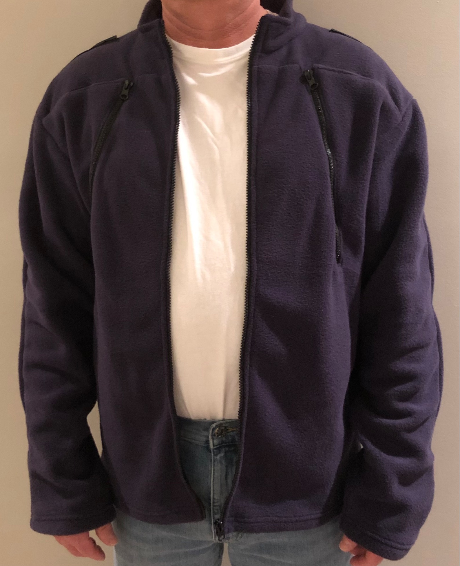 Fleece Jacket for Dialysis or Chemotherapy Treatments That Supports