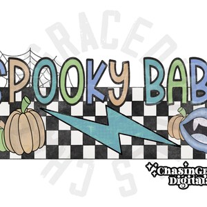 Spooky babe, PNG, digital download, retro, Halloween, trendy, pumpkins, ghost, fall, vampire
