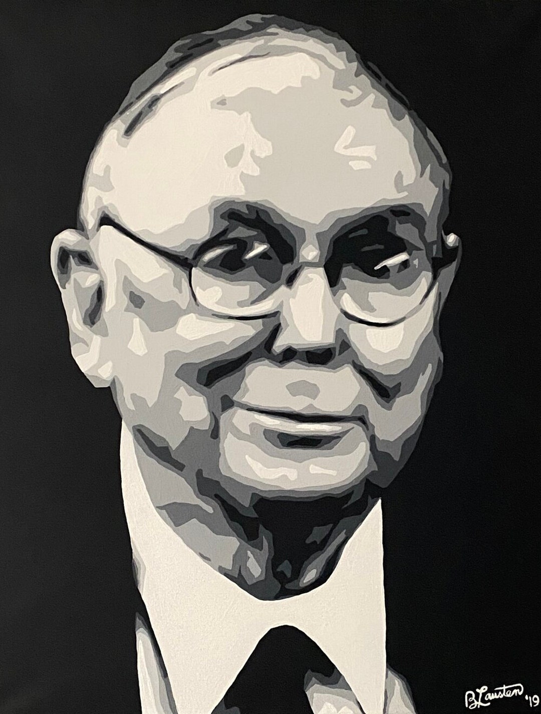 Charlie Munger Abstract Painting - Etsy