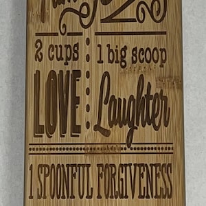 4 x 22 bamboo paddle décor